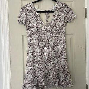 FLORAL— DRESS— OPEN BACK— SKATER DRESS — TILLYS— SIZE M